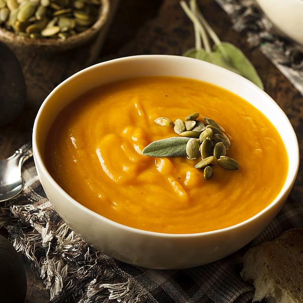 Pompoen-Koriandersoep